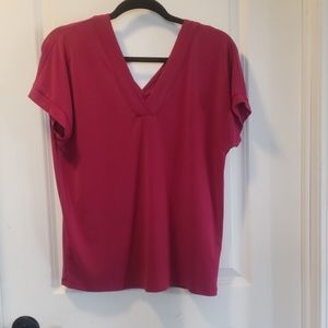 NWOT Banana Republic v-neck front and back blouse
